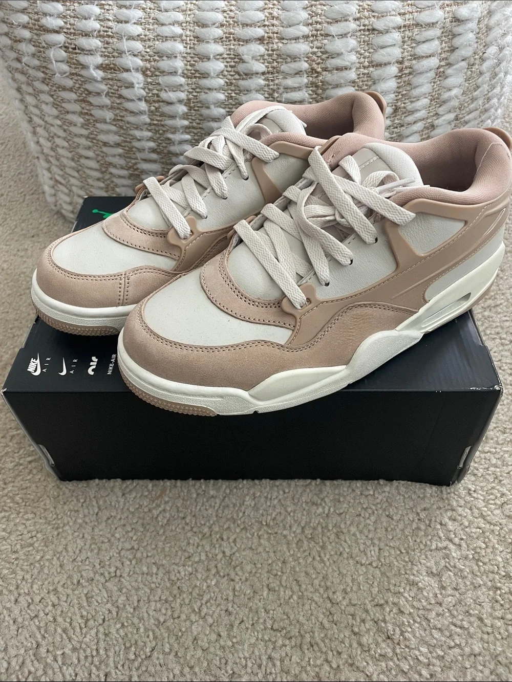 Nike Air Jordan 4 RM Hemp Light Orewood Brown FQ7940-202 Women's Size 8.5 NEW